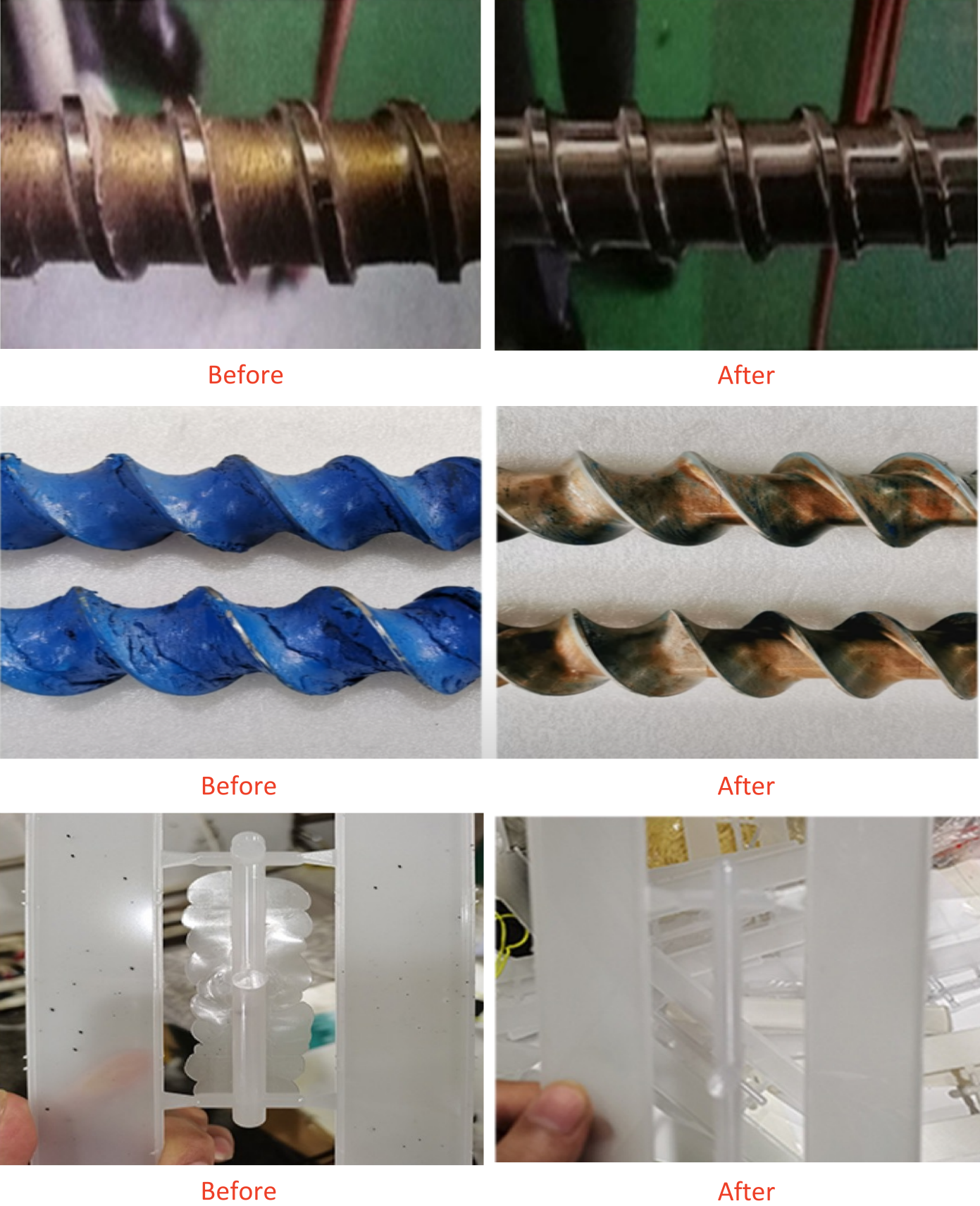 cleaning effect comparison-puring compound for cleacning