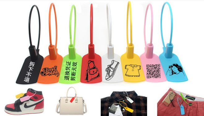 plastic pp security seals with laser additives for clothes labels logistic tracking