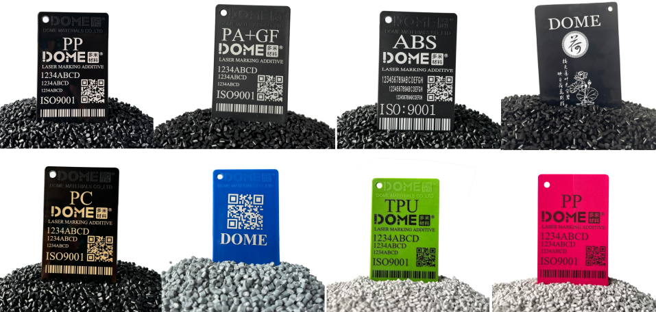 dome materials laser marking masterbatch for pp pa pe pc tpu abs pom pbt