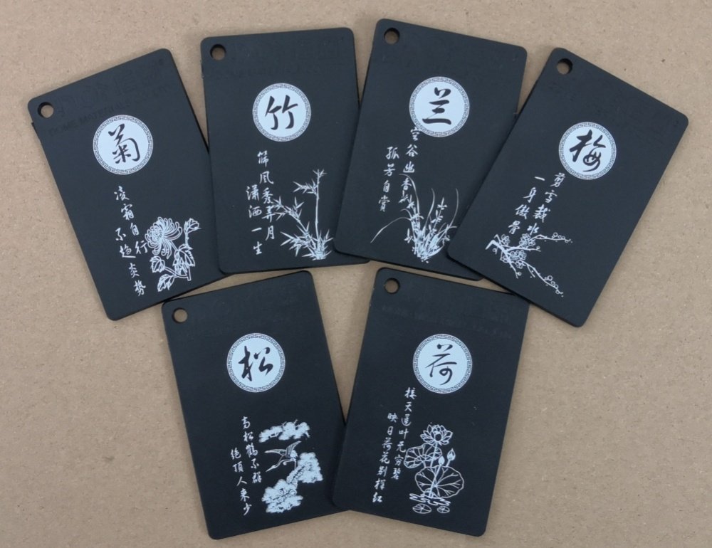white laser marking on black moled plastic ABS parts
