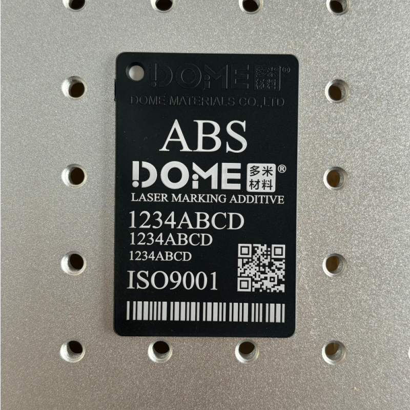 abs white laser marking